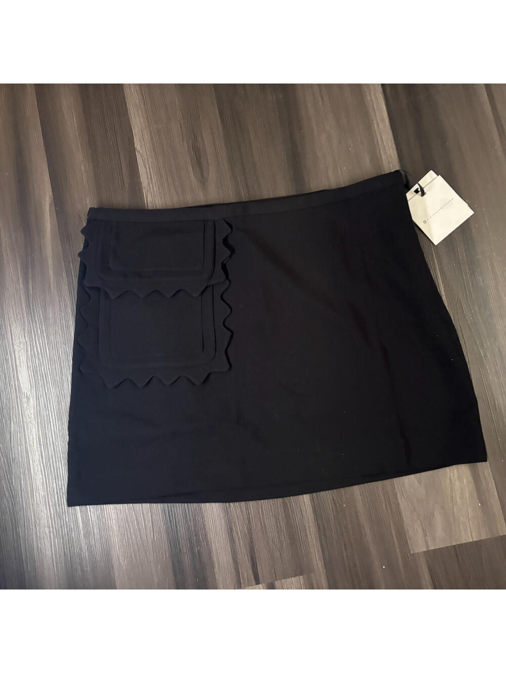 Victoria Beckham Target Short Pencil Skirt Scalloped Women's Plus Size 1X Black
